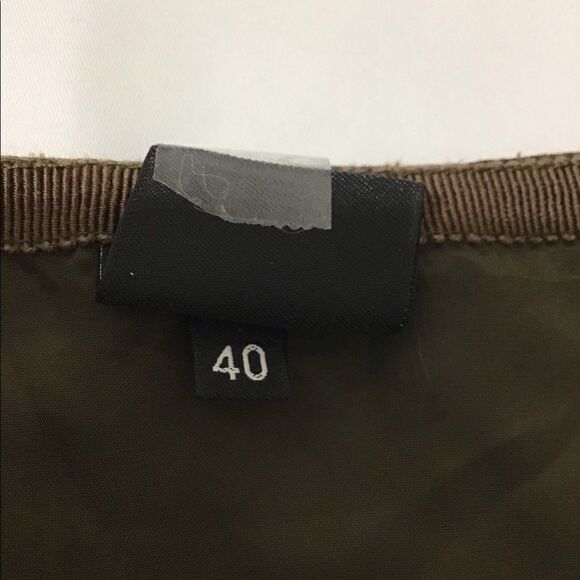 ASPESI Brown A-Line Midi Skirt  Size 42 - Picture 14 of 16